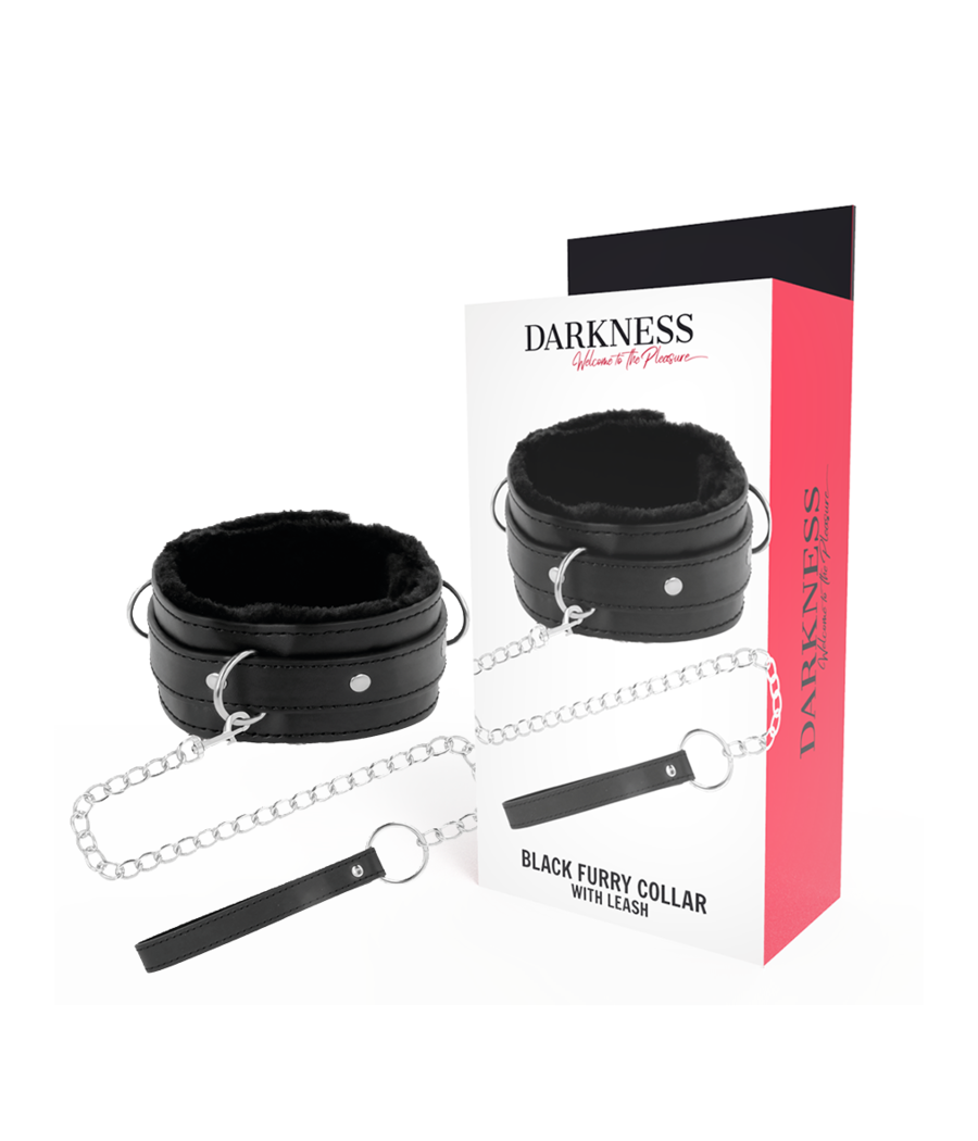 DARKNESS - COLLIER DE POSTURE CONFORTABLE AVEC CHAÎNE EN CUIR