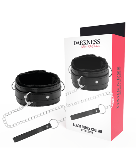 DARKNESS - BEQUEME HALSKETTE MIT LEDERKETTE