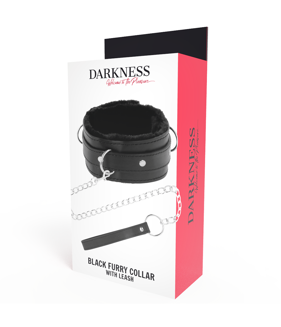 DARKNESS - COLLANA PER POSTURA CONFORTEVOLE CON CATENA IN PELLE