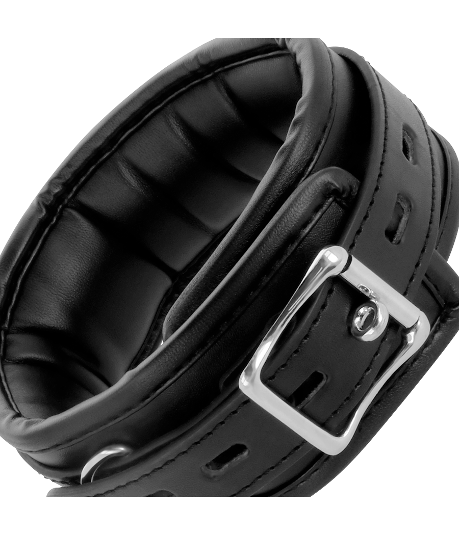 DARKNESS - WEICHE LEDER-HALSKETTE MIT KETTE