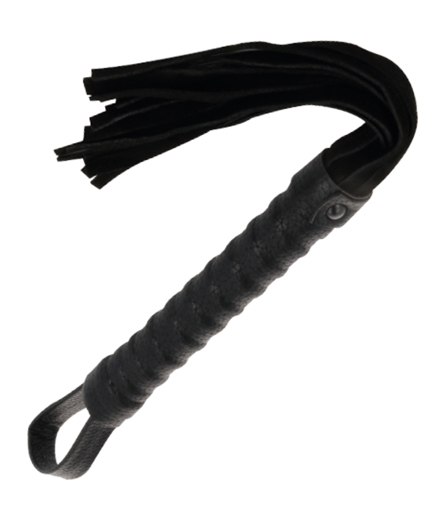 DARKNESS - SCHWARZE BONDAGE-PEISTE MIT LEDERGRIFF