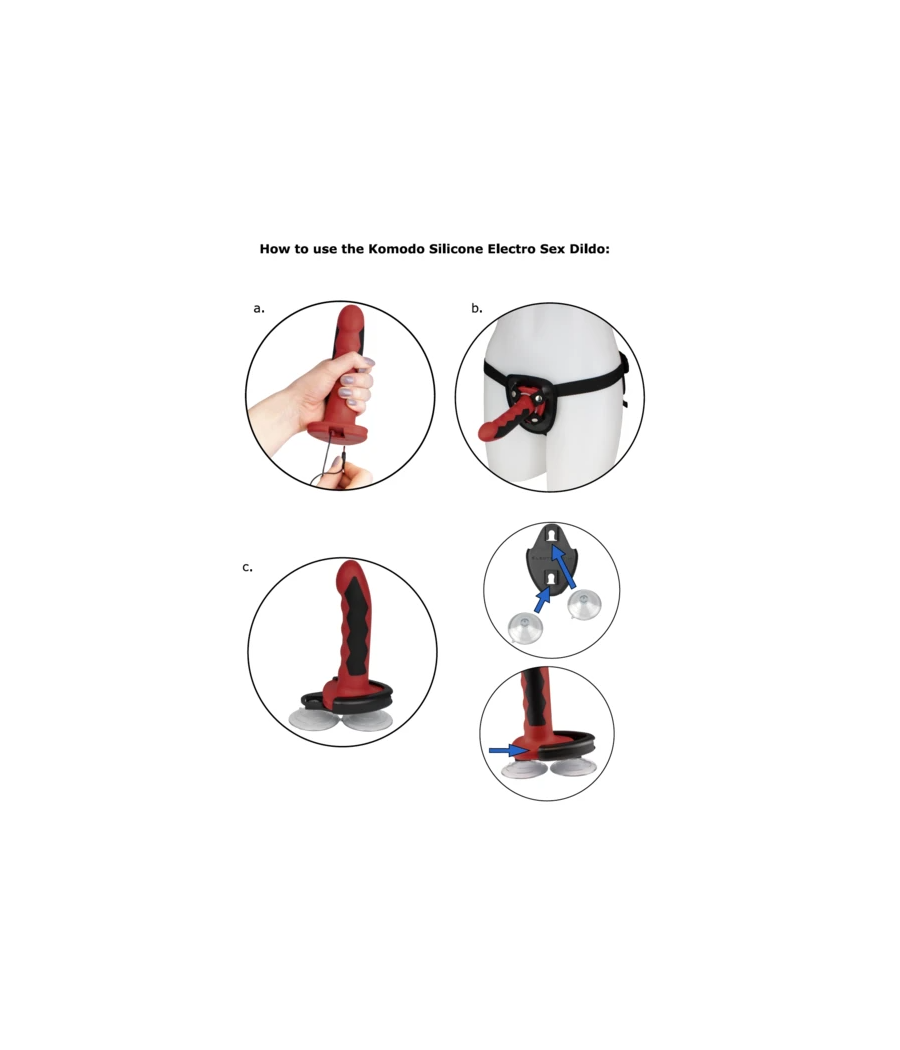 ELECTRASTIM - FUSION KOMODO DILDO SILICONA