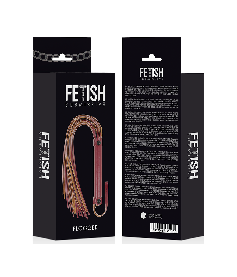 FETISH SUBMISSIVE DARK ROOM - LÁTIGO CUERO VEGANO