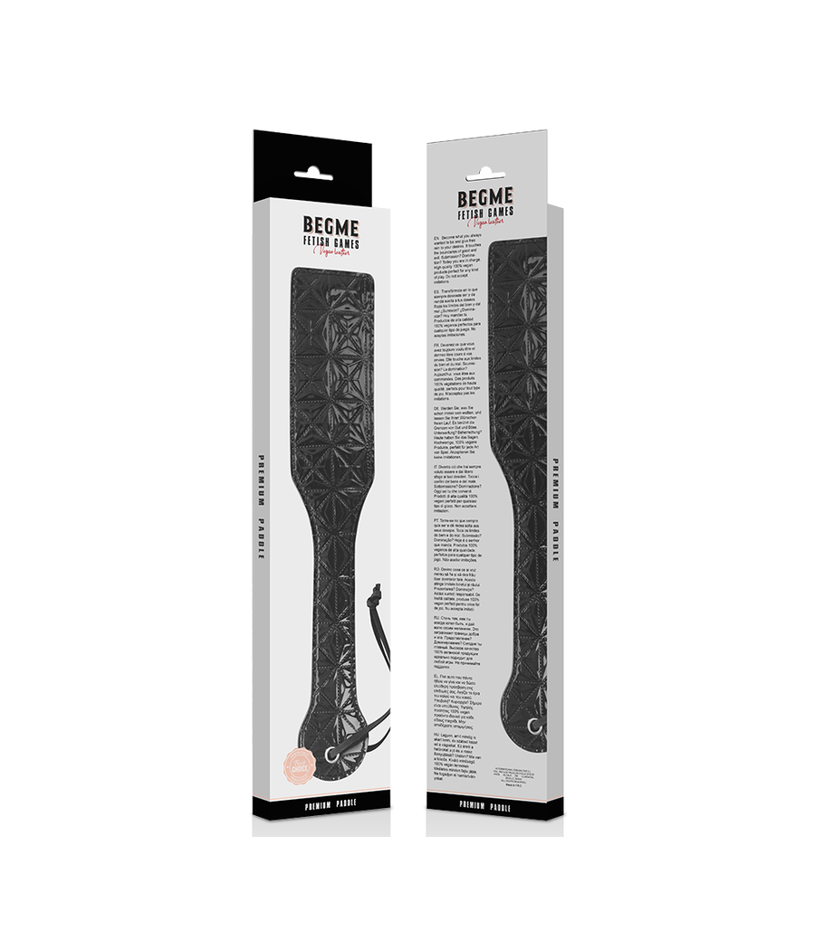 BEGME - BLACK EDITION PADDEL AUS VEGANEM LEDER