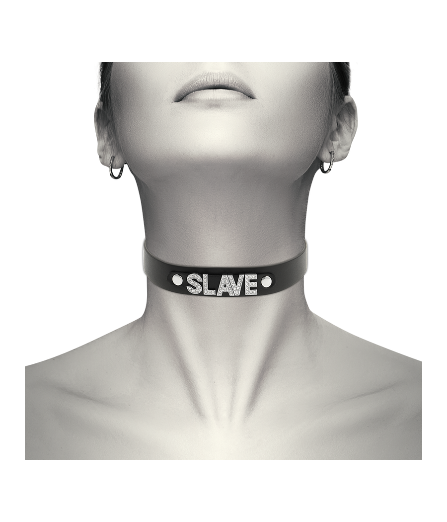 COQUETTE CHIC DESIRE - SKLAVEN-HALSBAND AUS VEGANEM LEDER