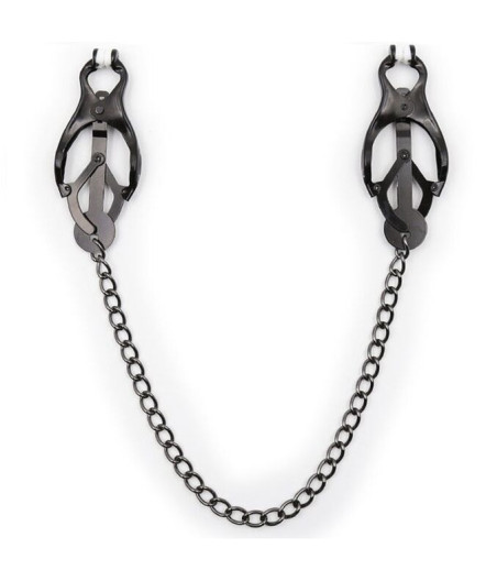 OHMAMA FETISH - JAPANESE NIPPLE Clamps WITH BLACK CHAIN