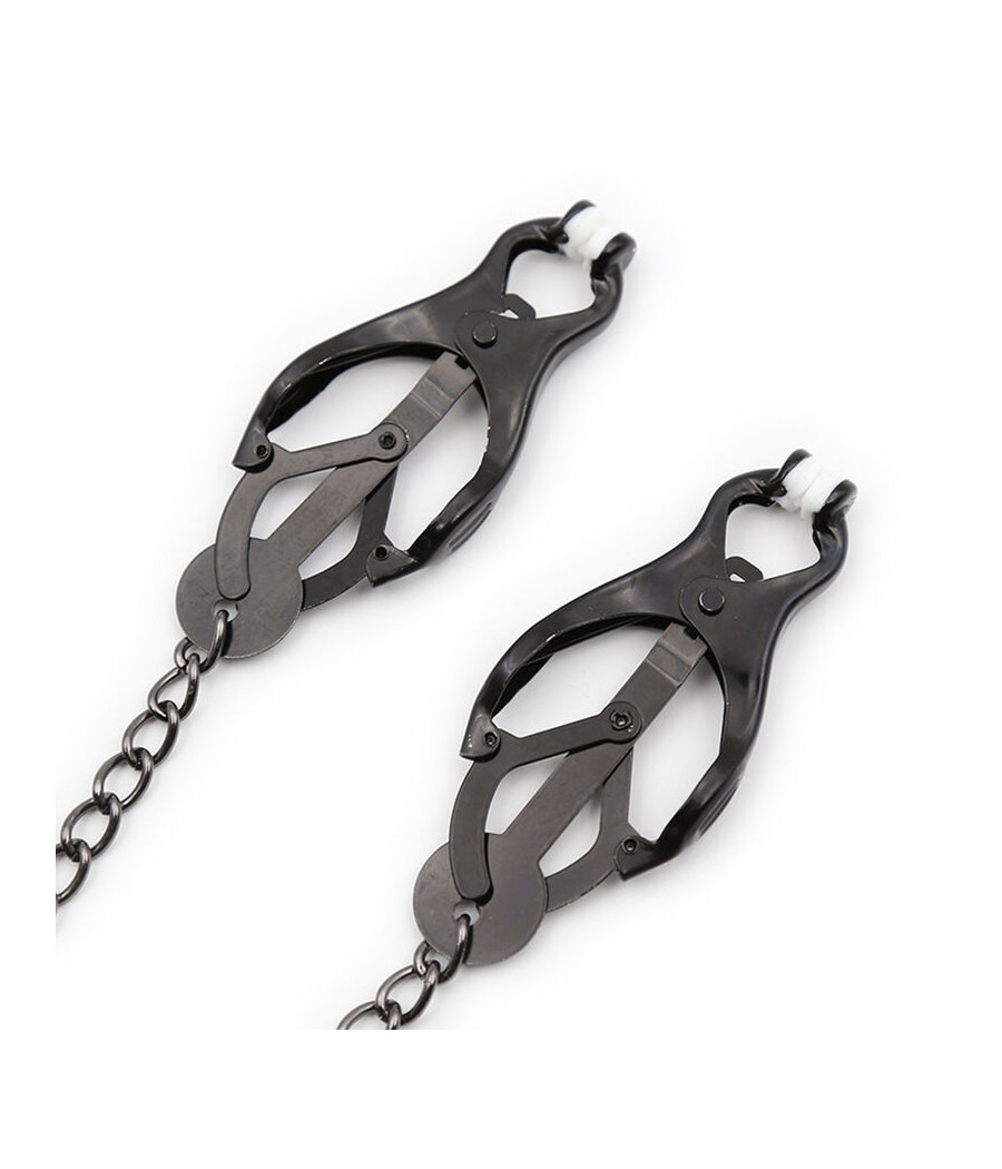 OHMAMA FETISH - JAPANESE NIPPLE Clamps WITH BLACK CHAIN