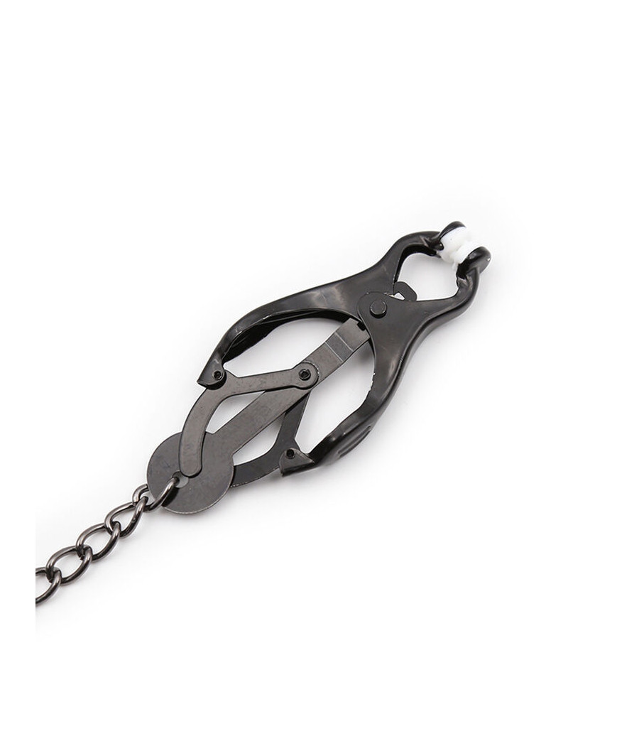 OHMAMA FETISH - JAPANESE NIPPLE Clamps WITH BLACK CHAIN