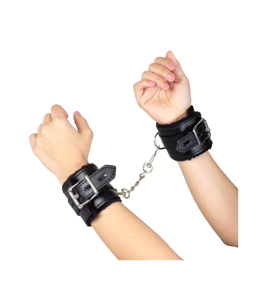 SECRETPLAY - BLACK BONDAGE HANDCUFFS BDSM COLLECTION
