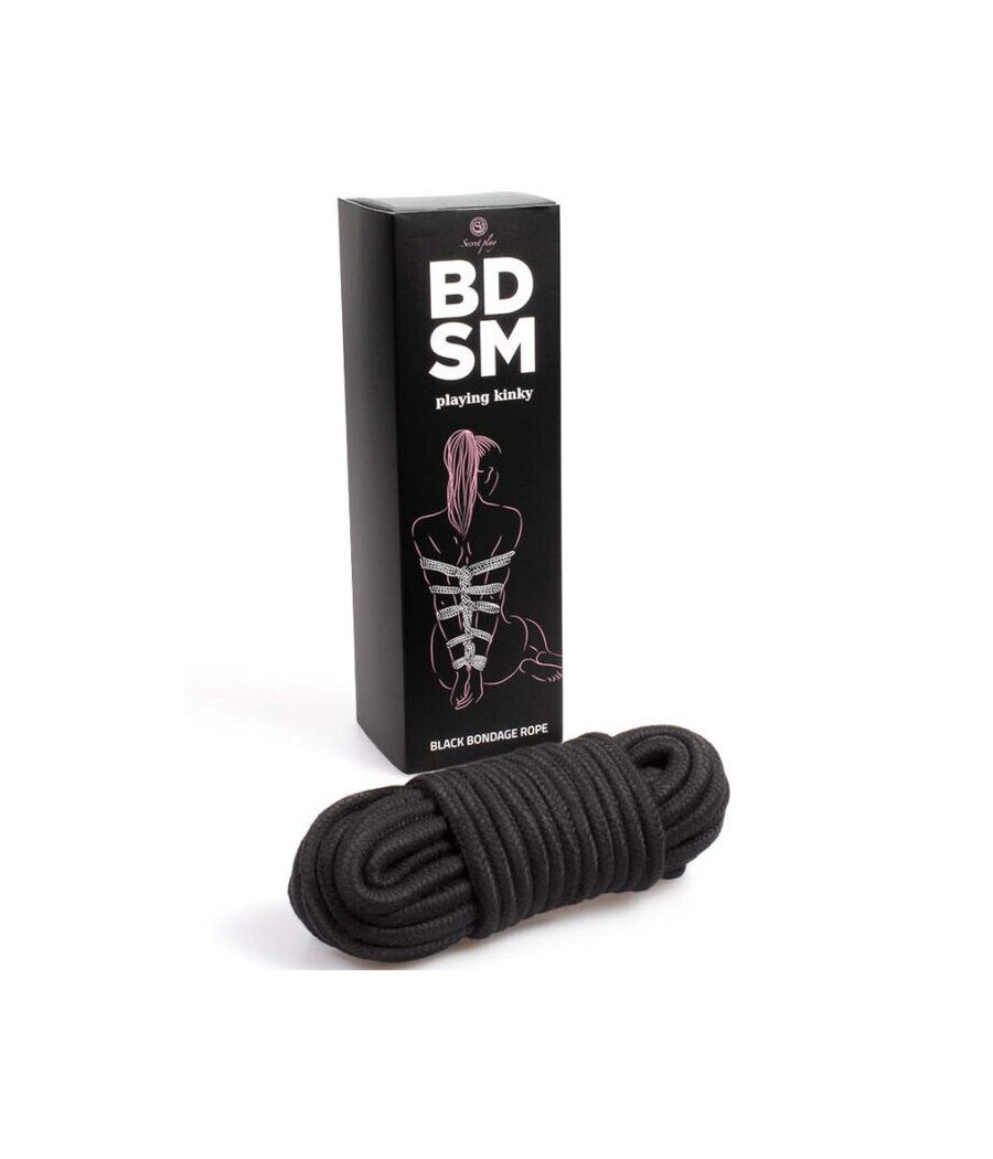 SECRETPLAY - BLACK BONDAGE ROPE BDSM COLLECTION