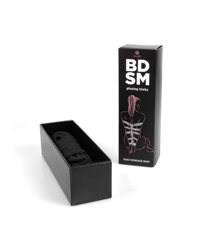 SECRETPLAY - SCHWARZES BONDAGE-SEIL BDSM-KOLLEKTION