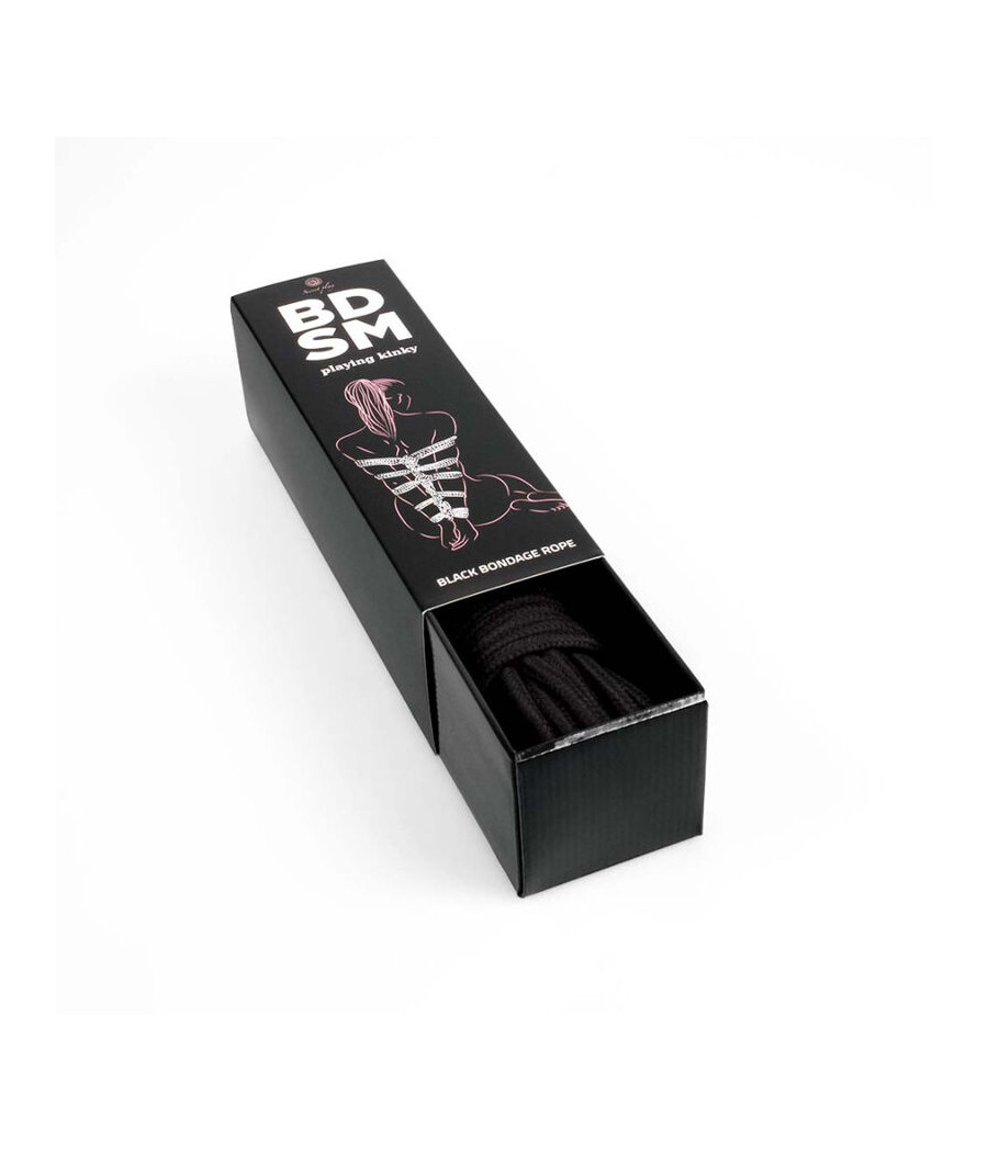 SECRETPLAY - CUERDA BONDAGE NEGRA BDSM COLLECTION