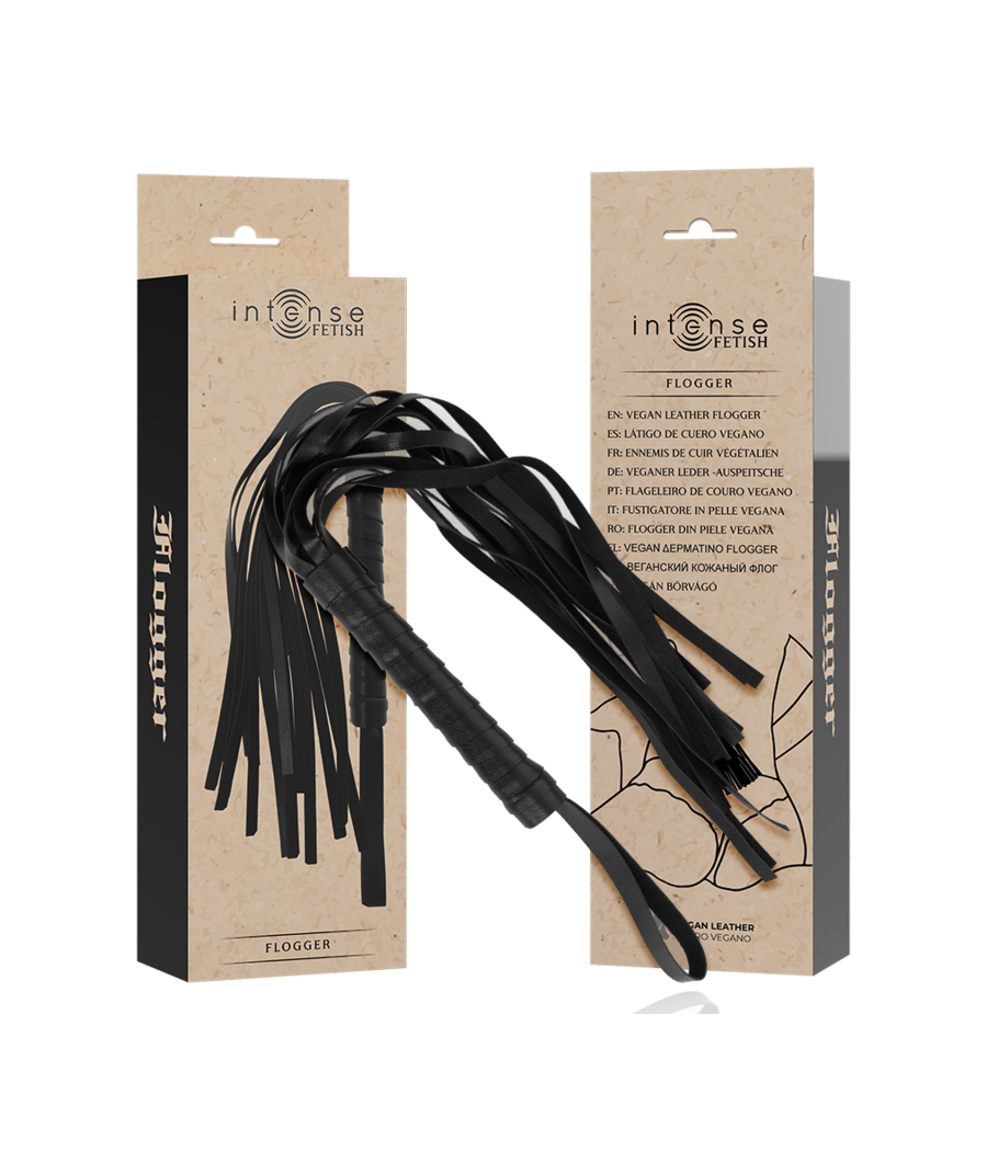 INTENSE - FETISH FLOGGER EN CUIR VÉGÉTALIEN