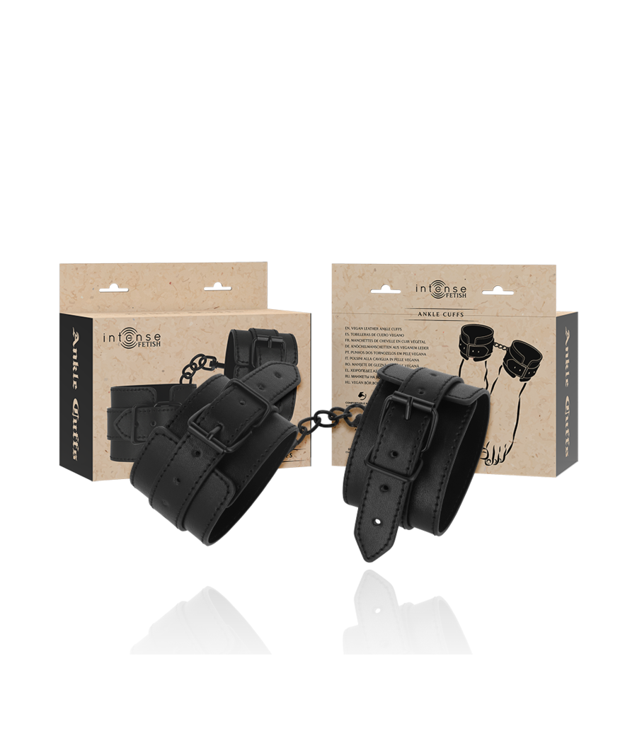 INTENSE - FETISH VEGAN LEATHER ANKLE CUFFS