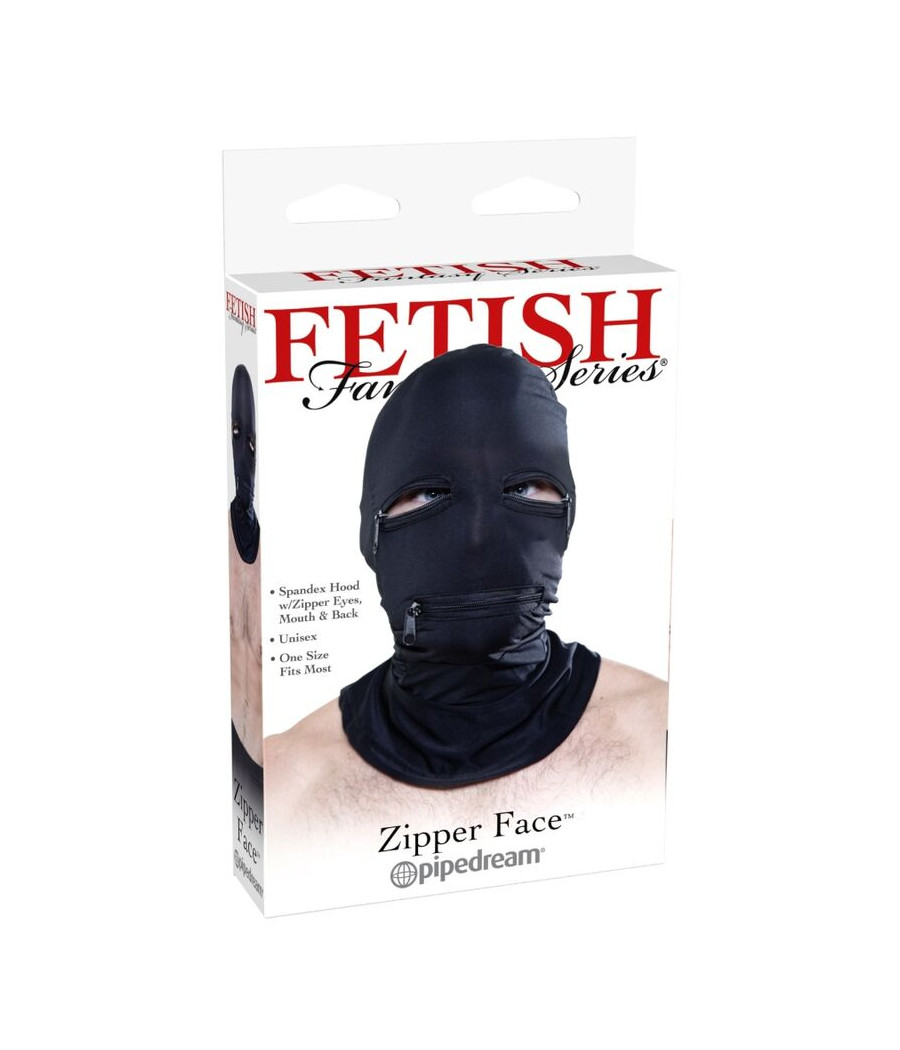 FETISH FANTASY SERIES - CAPPUCCIO CON CERNIERE NERO
