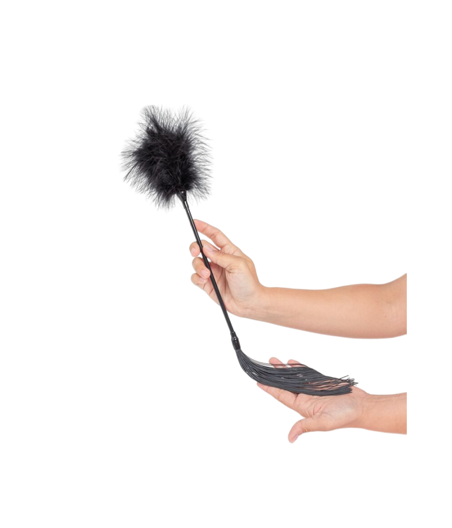 SECRET PLAY - DUSTER + FOUET NOIR