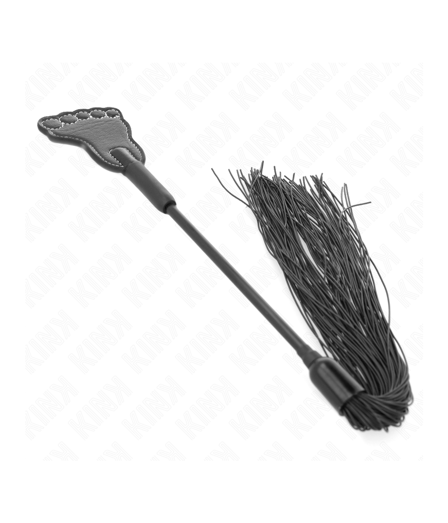 KINK - FOOT SHAPED PADDLE WITH TASSEL WHIP 31 CM