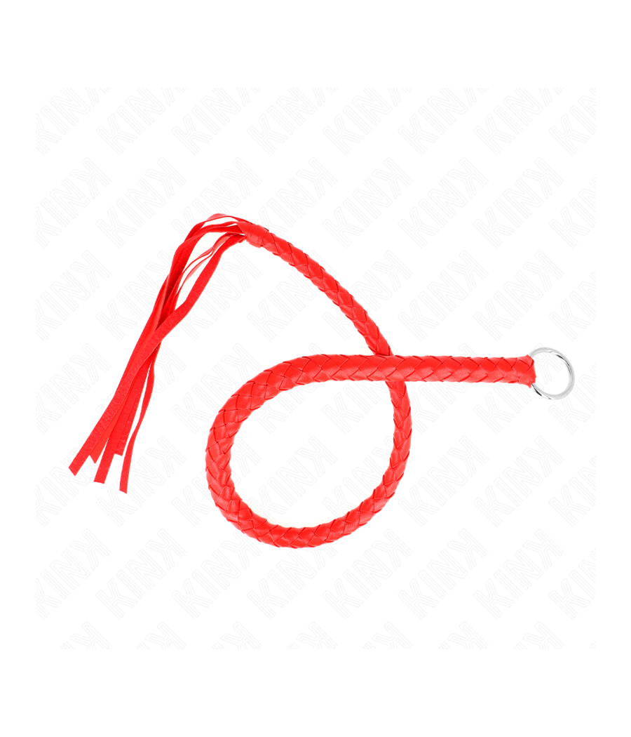 KINK - FOUET SERPENT AVEC ANNEAU ROUGE 65 CM