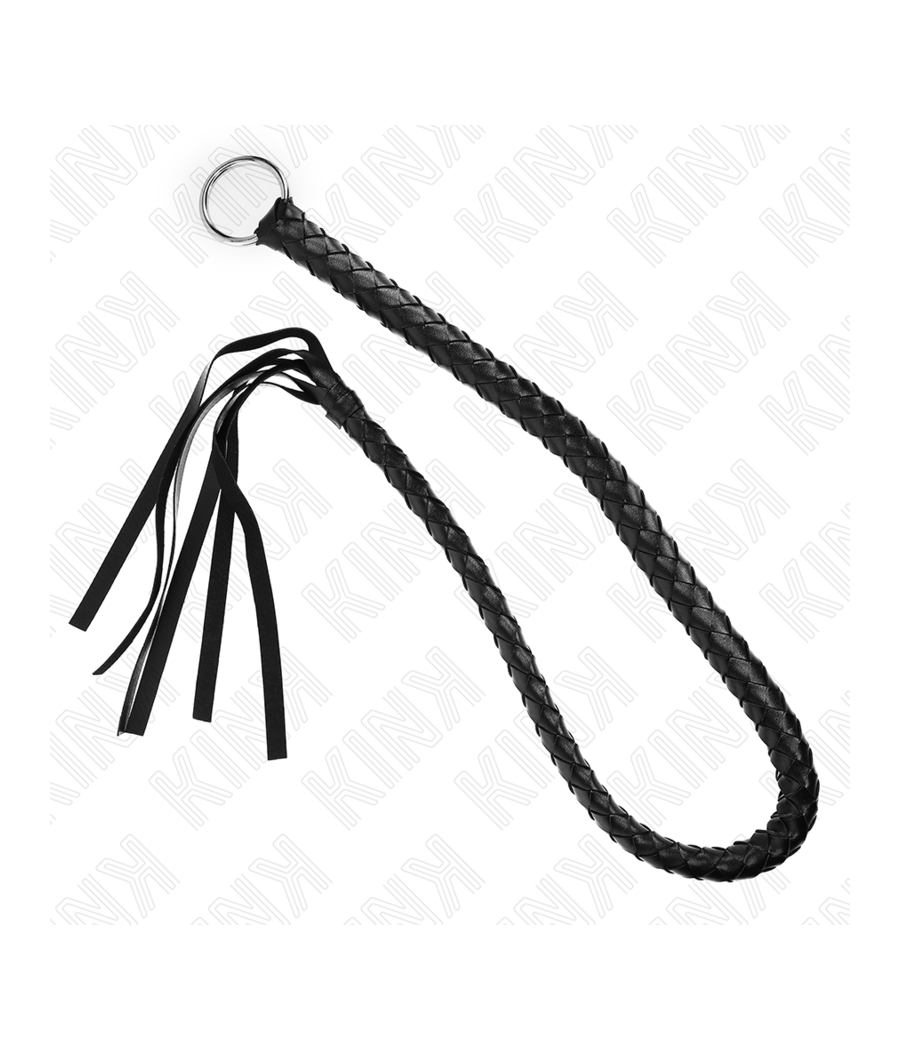 KINK - SCHLANGENPEITSCHE MIT SCHWARZEM HANDRING 65 CM