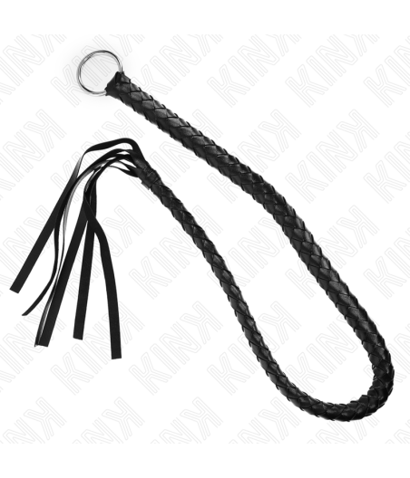 KINK - CHICOTE DE SERPENTE COM ANEL DE MÃO PRETO 65 CM