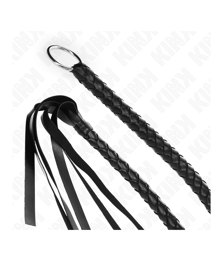KINK - LÁTIGO DE SERPIENTE CON ANILLO DE MANO NEGRO 65 CM