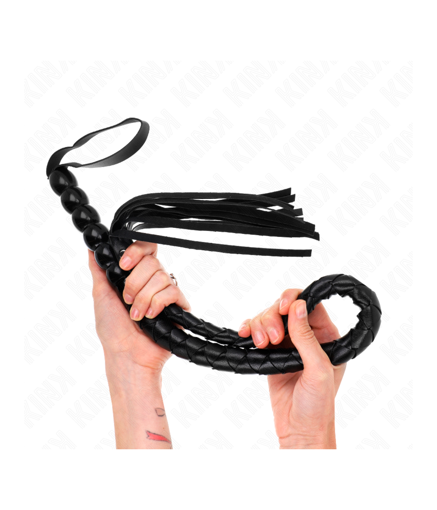 KINK - FOUET SERPENT EN PERLES 80 CM