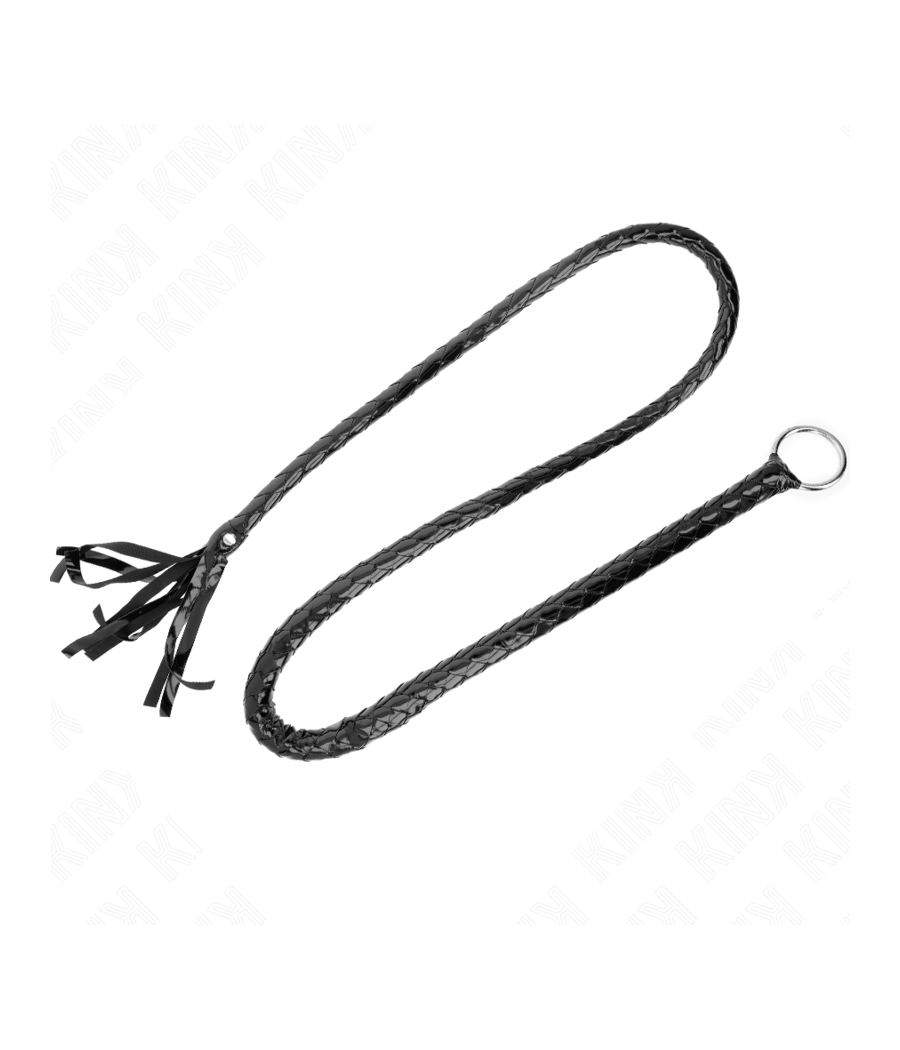 KINK - FOUET LONG EN PVC BRILLANT 138 CM