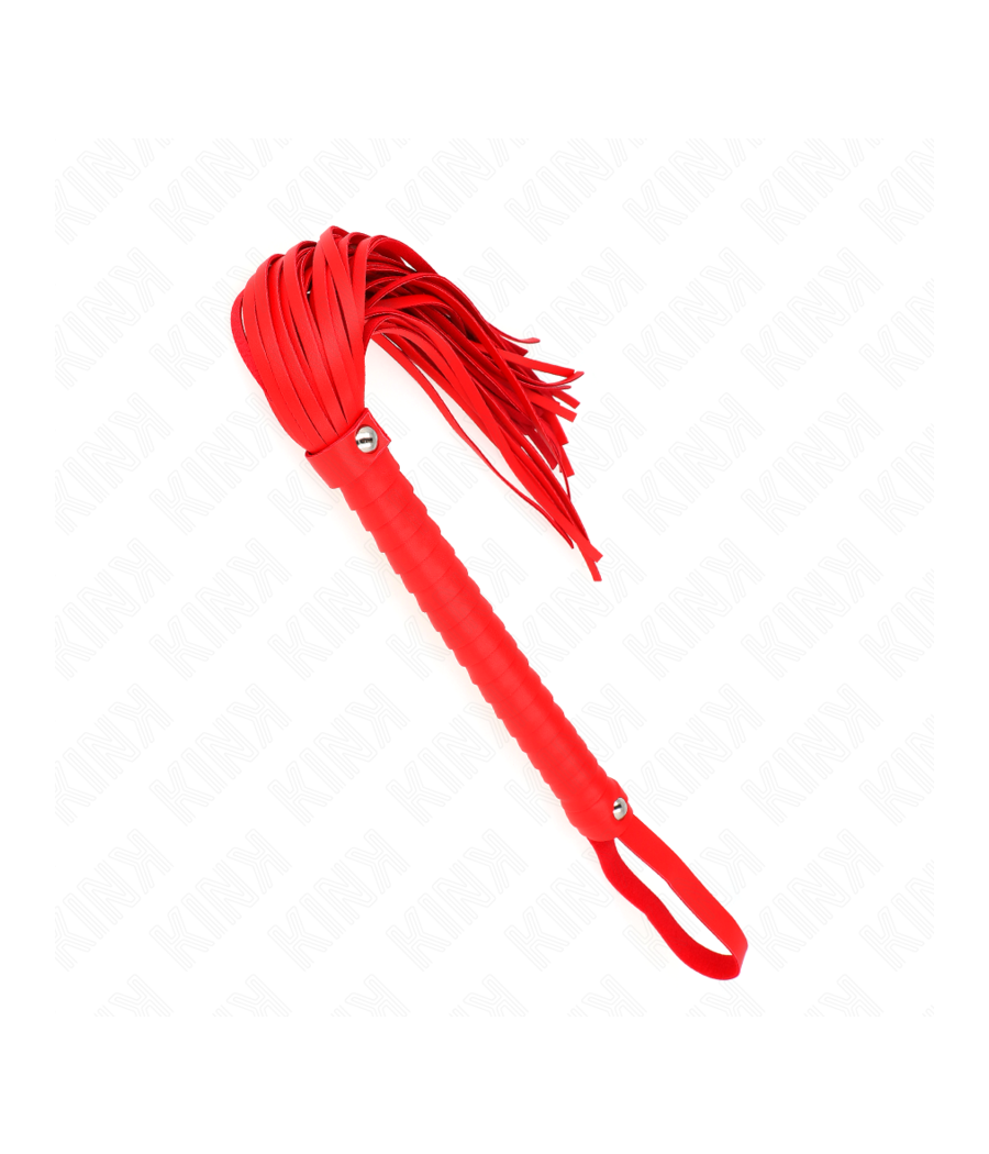 KINK - PEITSCHE MIT ROTEM STRUKTURIERTEM GRIFF 48,5 CM