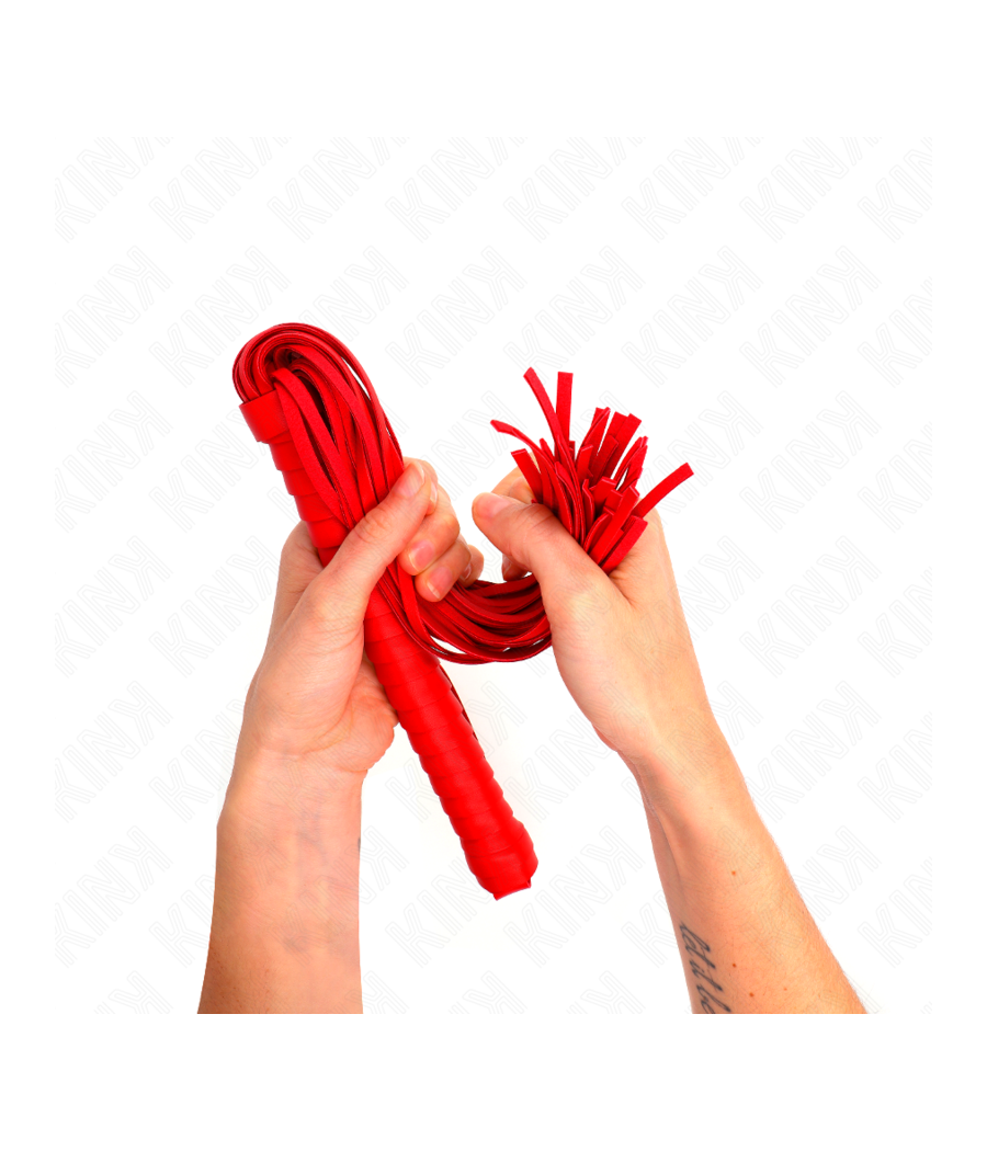 KINK - FRUSTA CON MANICO ROSSO STRUTTURATO 48,5 CM