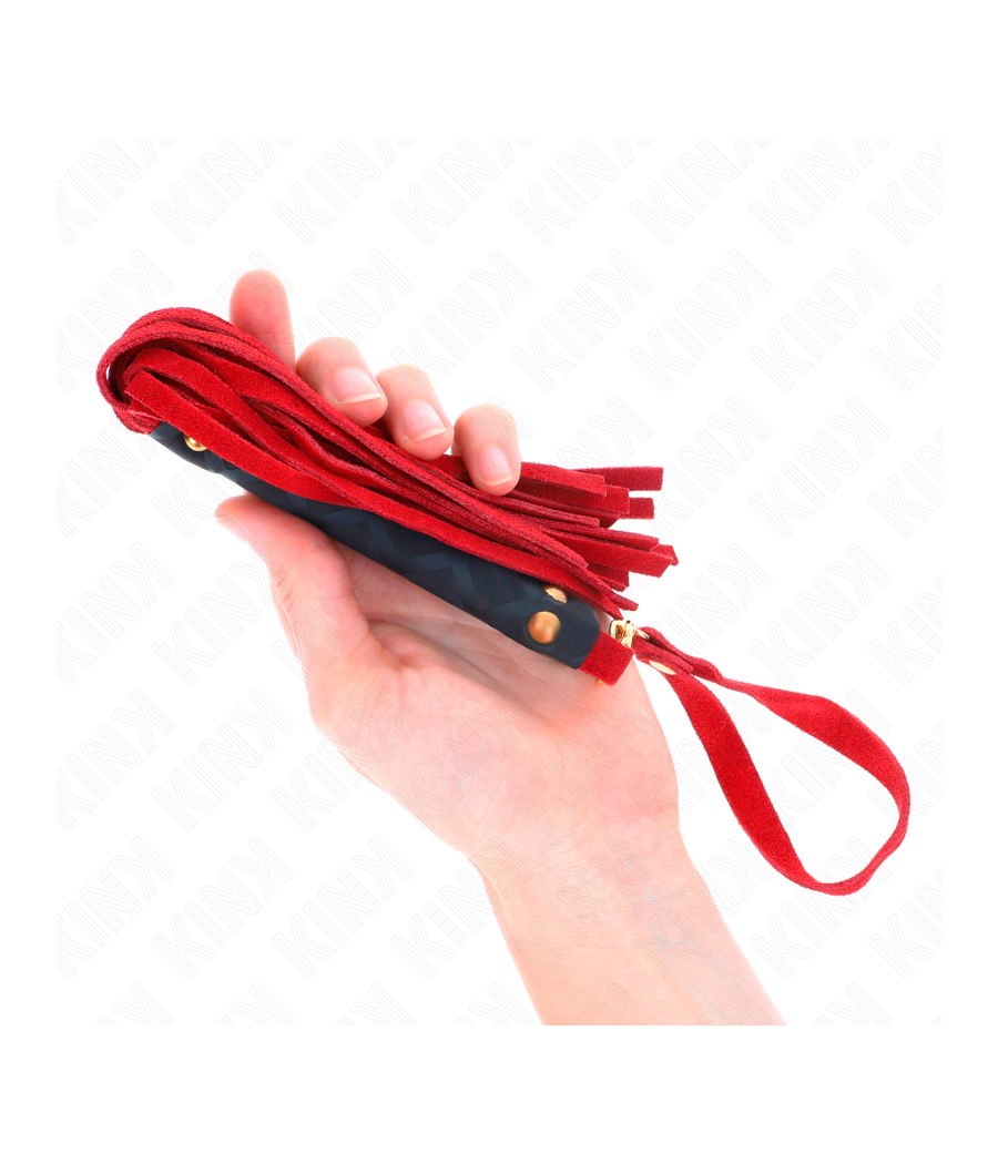 KINK - MINI FRUSTA IN CAMOSCIO ROSSO 30 CM