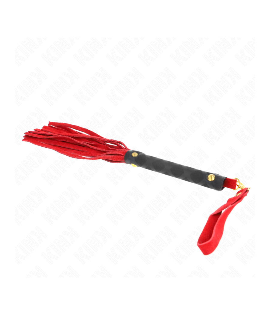 KINK - MINI FOUET DAIM ROUGE 30 CM