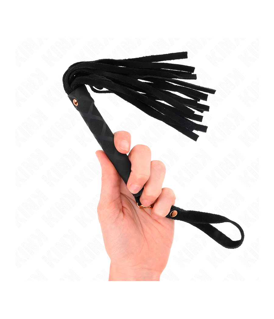 KINK - MINI CHICOTE DE CAMURÇA PRETA 30 CM