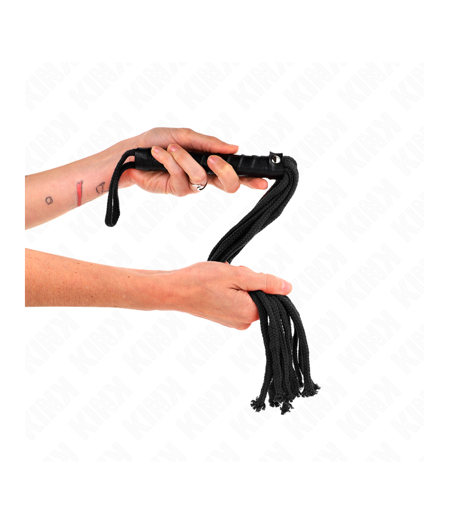 KINK - FOUET CORDE NOIRE 56 CM