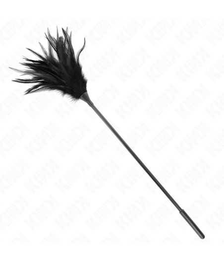 KINK - MULTIPLE BLACK TICKLE FEATHERS 45 CM