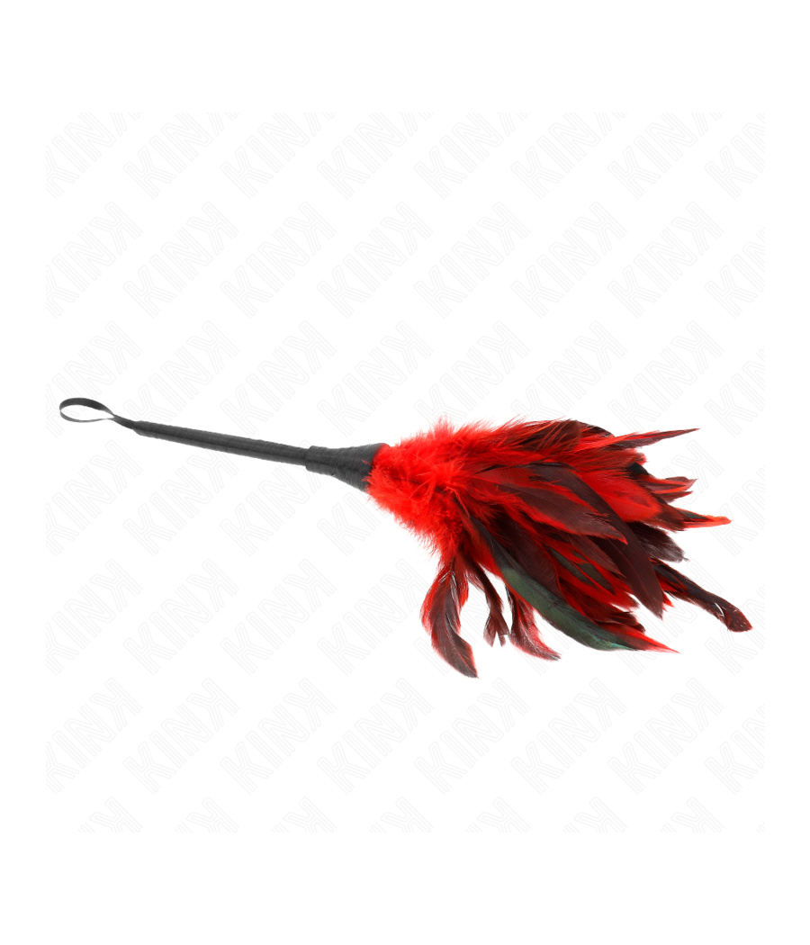 KINK - PLUMES DE POULET TICKLE EN FORME DE CORNE ROUGE 36 CM