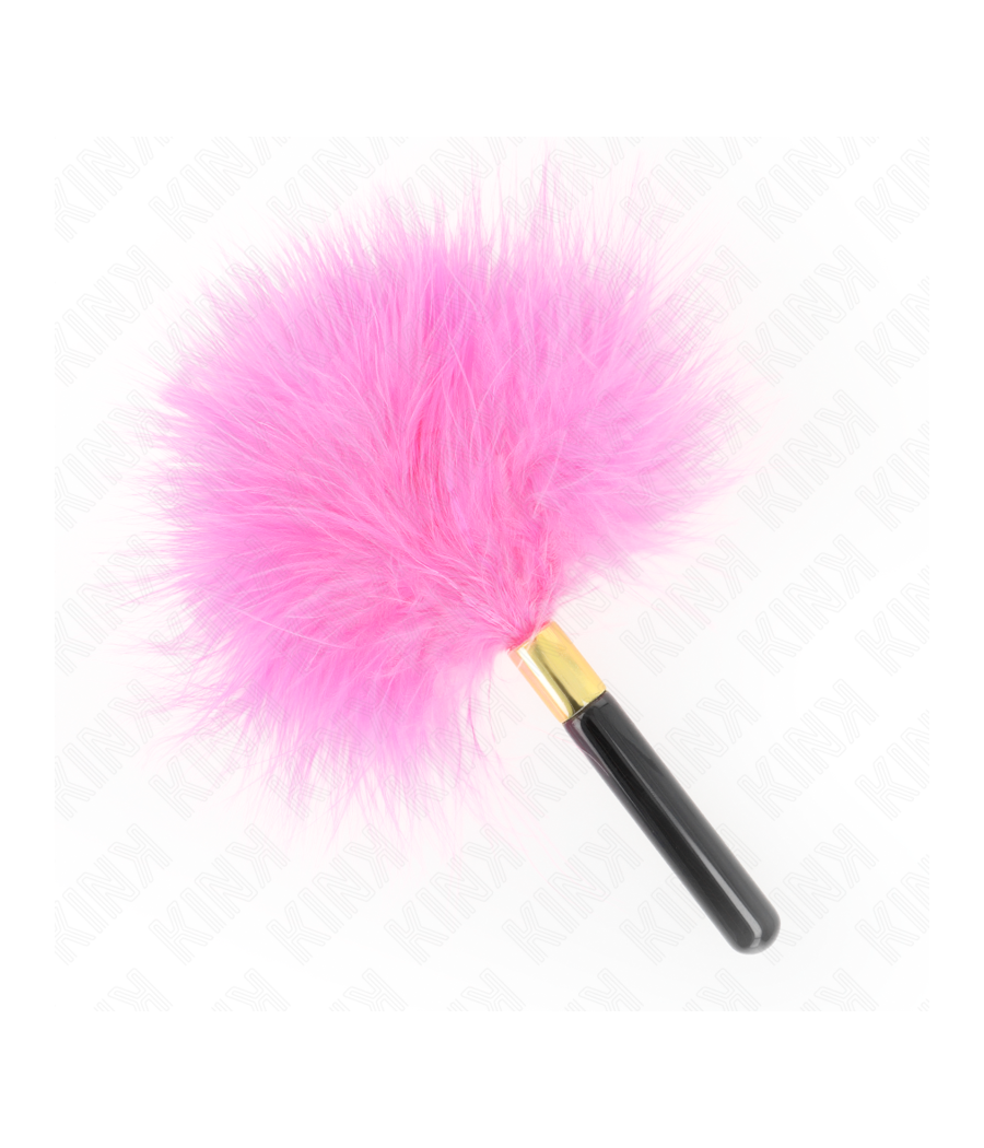 KINK - PLUMAS PARA COSQUILLAS METAL DORADO FUCSIA 18 CM