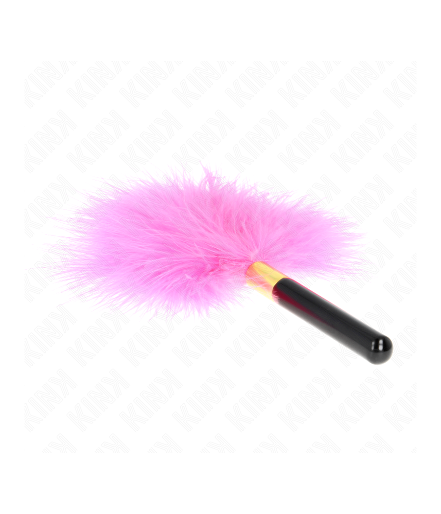 KINK - FUCHSIA GOLD METAL TICKLE FEATHERS 18 CM