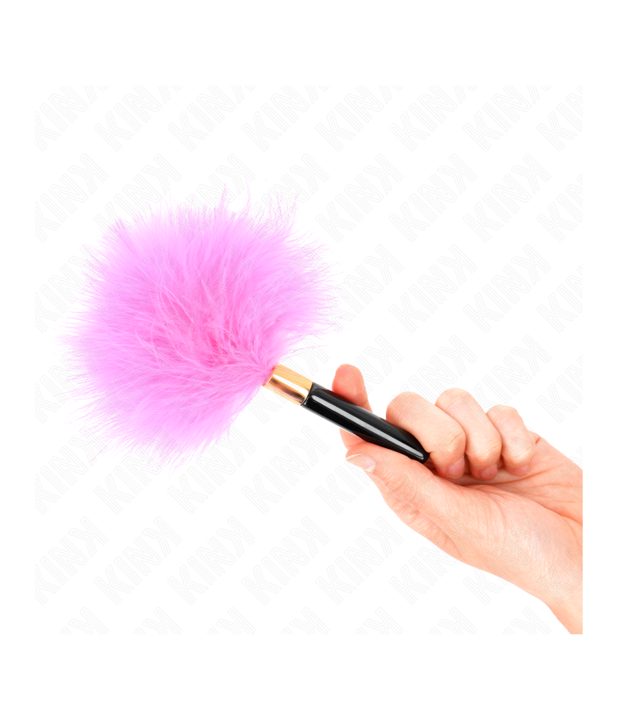 KINK - PIUME TICKLE IN METALLO ORO FUCSIA 18 CM