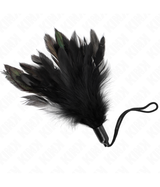 KINK - PLUMES CHACOUILLÉES AVEC MANCHE CORDE BASE PLASTIQUE 15 CM