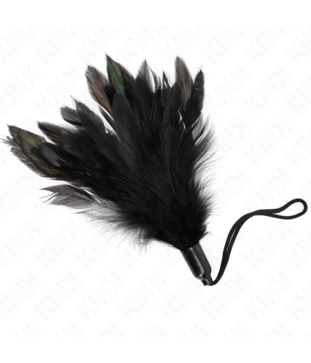 KINK - TICKLE FEATHERS WITH ROPE HANDLE PLASTIC BASE 15 CM