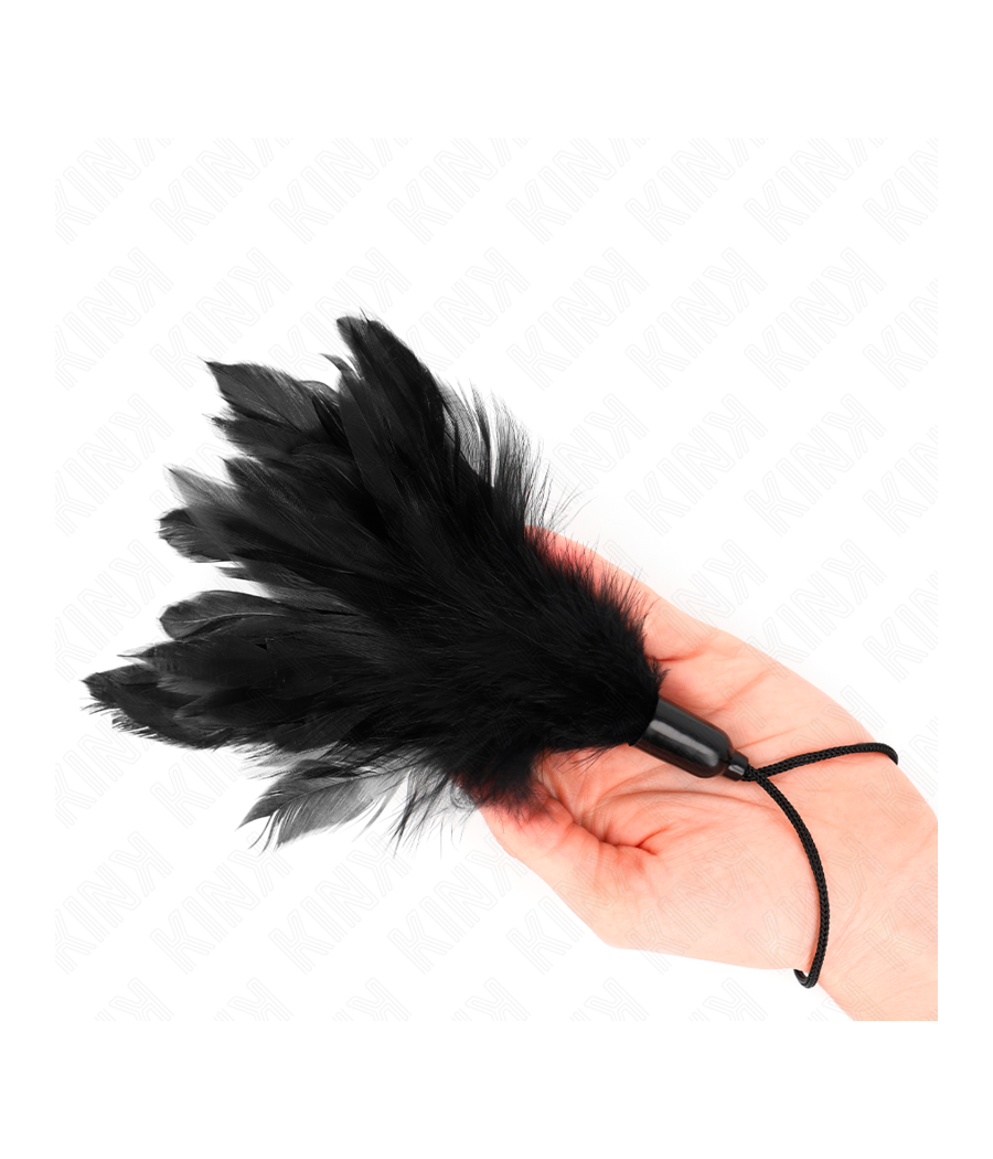 KINK - TICKLE FEATHERS WITH ROPE HANDLE PLASTIC BASE 15 CM