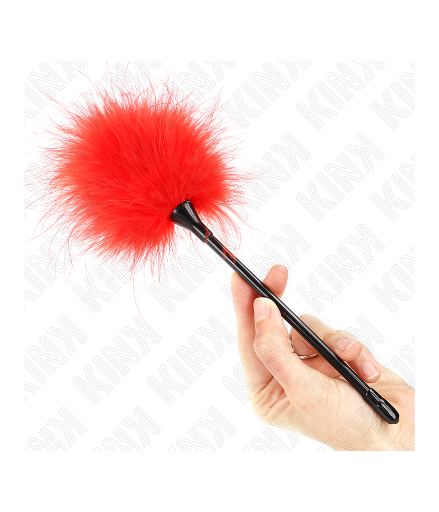 KINK - ROTE KITZELFEDERN FÜR DAS BONDAGE-SET 27 CM