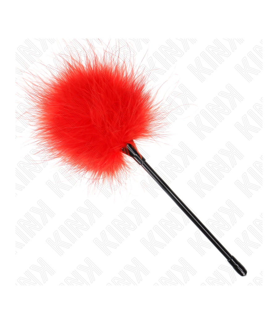 KINK - PLUMES TICKLE ROUGES UTILISÉES POUR LE KIT BONDAGE 27 CM