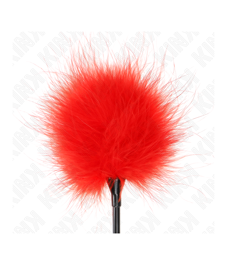 KINK - RED TICKLE FEATHERS USED FOR THE BONDAGE KIT 27 CM