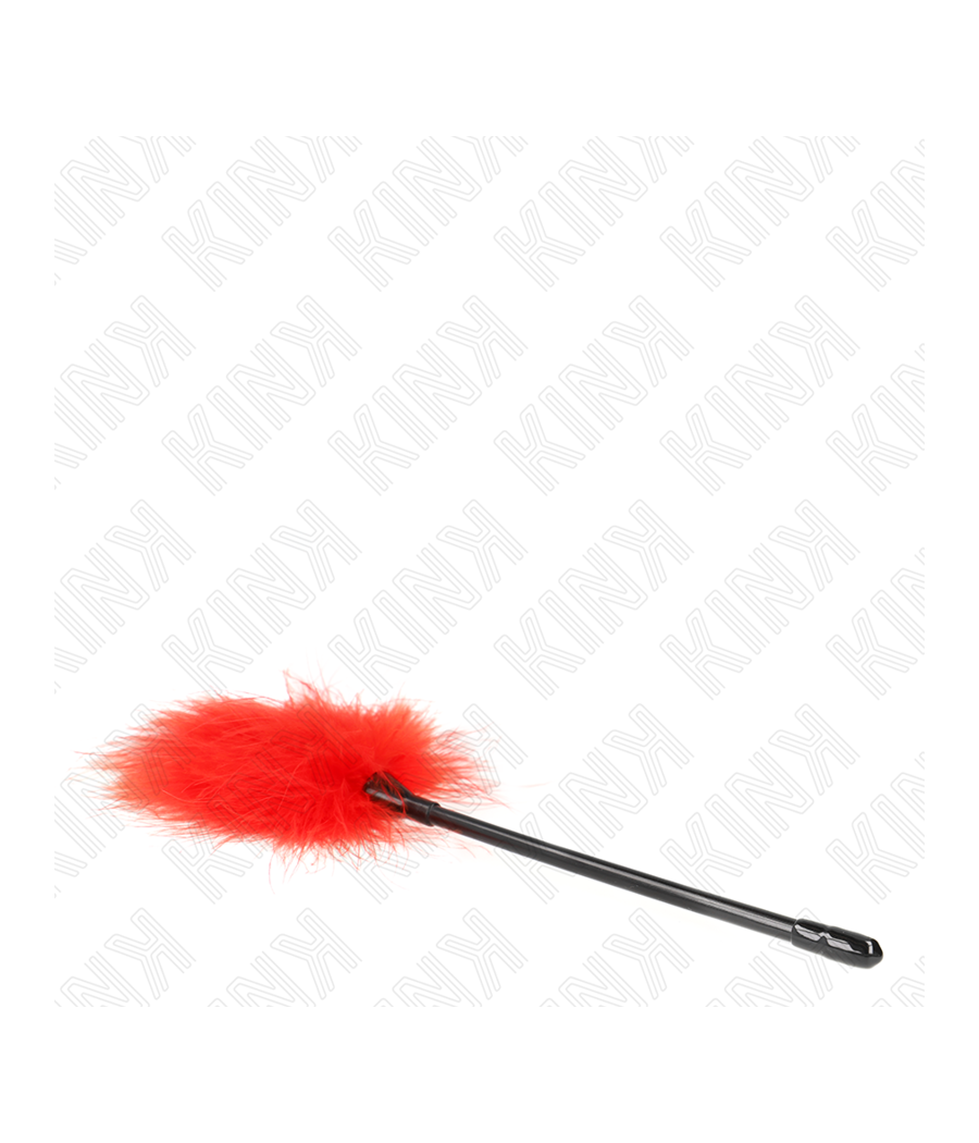 KINK - PLUMES TICKLE ROUGES UTILISÉES POUR LE KIT BONDAGE 27 CM