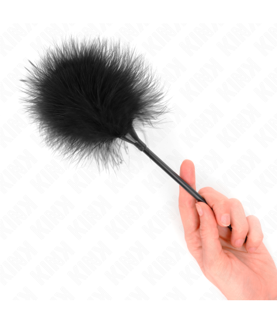 KINK - BLACK TICKLE FEATHERS USED FOR THE BONDAGE KIT 27 CM