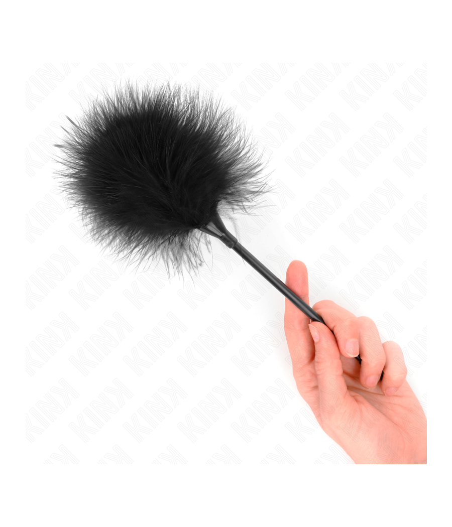 KINK - BLACK TICKLE FEATHERS USED FOR THE BONDAGE KIT 27 CM