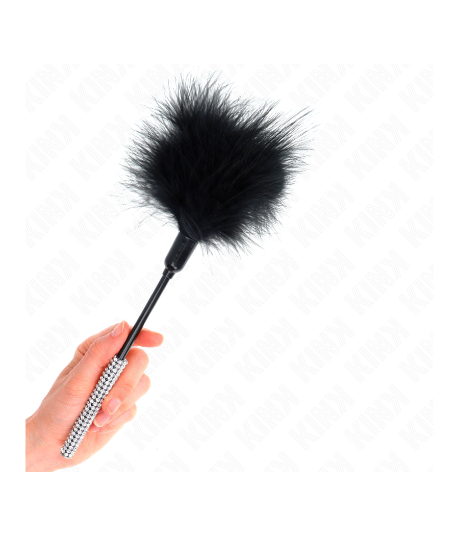 KINK - PLUMES CHACOUILLES AVEC MANCHE STRASS 27 CM