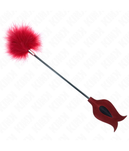 KINK - TICKLE FEATHERS MIT ROSENFÖRMIGEM PADDEL 8 CM