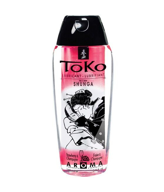 SHUNGA - TOKO AROMA LUBRIFICANTE DE MORANGO E CHAMPANHE